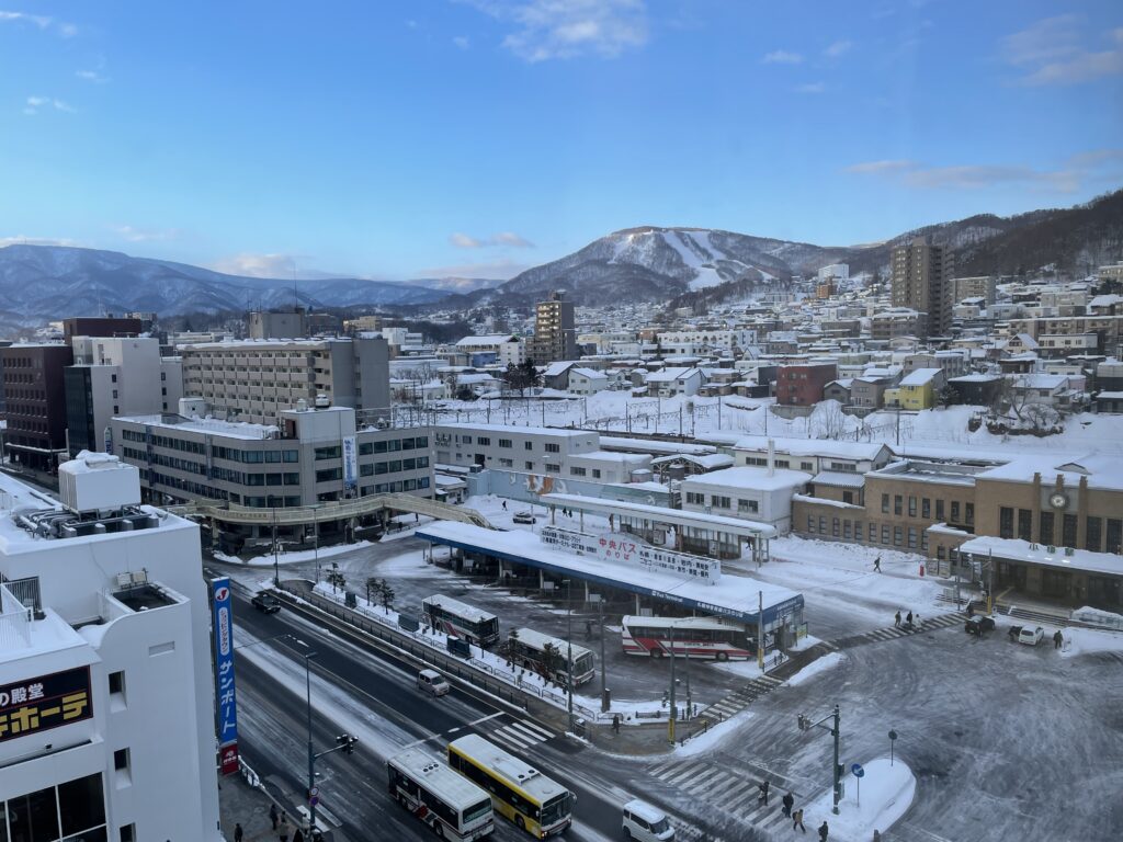 View of Mt.Tengu from the breakfast restaurant