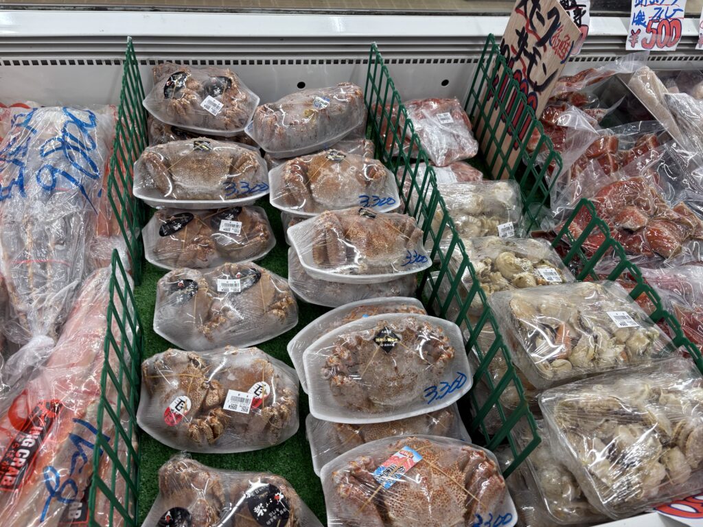 Fresh seafood at Kakizaki Store Yoichi