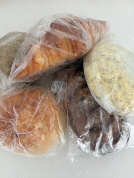 Assortment of five breads from LUPICIA Ex-Factory Niseko
