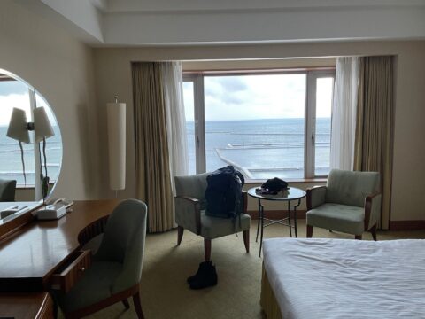 Ocean view from Grand Park Otaru room